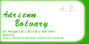 adrienn bolvary business card